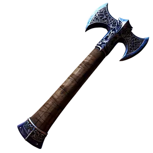 Decorative Battle Axe Png 17 PNG Image