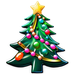 Decorative Christmas Tree Shape Png Hxf PNG Image