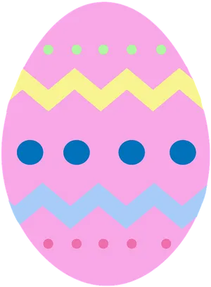 Decorative Easter Egg Graphic PNG Image