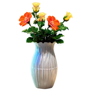 Decorative Flower Vase Png Pgp98 PNG Image