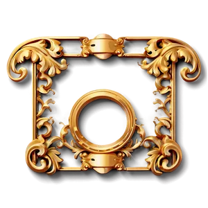 Decorative Gold Trim Png Qlp3 PNG Image