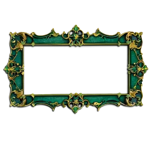 Decorative Green Frame Png 06262024 PNG Image