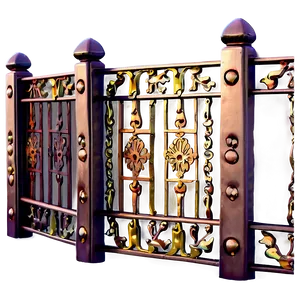 Decorative Metal Fence Inspirations Png Hid PNG Image