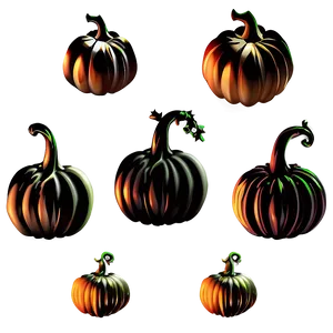 Decorative Pumpkin Silhouette Png Slh PNG Image