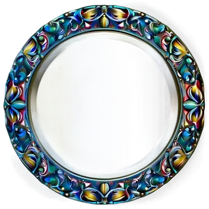 Decorative Round Mirror Png 12 PNG Image