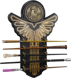 Decorative Wand Display Plaque PNG Image