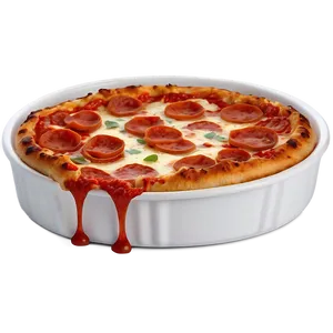 Deep Dish Pepperoni Pizza Png Mds87 PNG Image