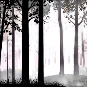 Deep Forest Silhouette Png Kic6 PNG Image