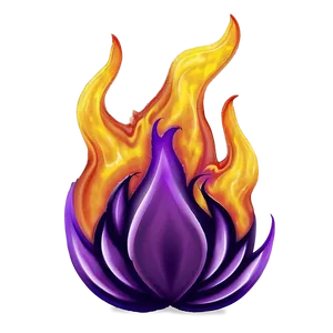 Deep Purple Flame Png Joc PNG Image