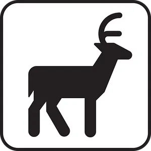 Deer Silhouette Icon PNG Image