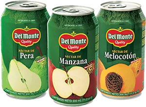 Del Monte Fruit Nectar Cans Variety Pack PNG Image