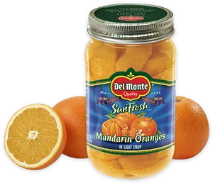 Del Monte Sunfresh Mandarin Oranges Jar PNG Image