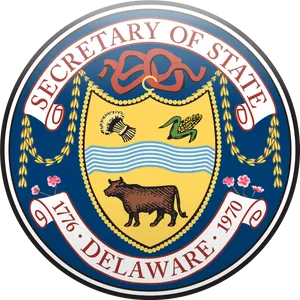 Delaware Secretaryof State Seal PNG Image