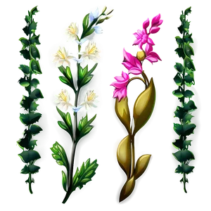 Delicate Floral Png Pal PNG Image