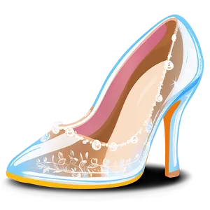 Delicate Glass Slipper Drawing Png Sgy PNG Image