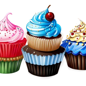 Delicious Cupcakes Png Uhm PNG Image