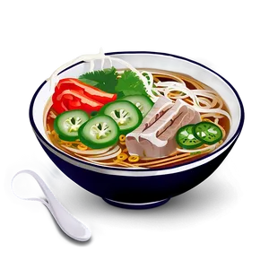 Delicious Pho Bowl Png Yty PNG Image