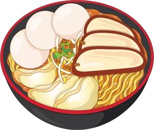 Delicious_ Ramen_ Bowl_ Illustration PNG Image