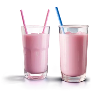 Delicious Strawberry Milk Glass Png 06252024 PNG Image