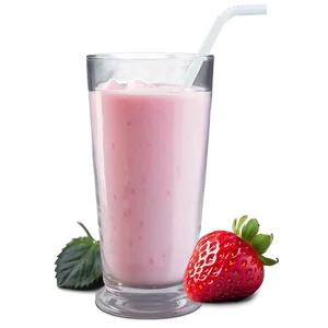 Delicious Strawberry Milk Glass Png 72 PNG Image