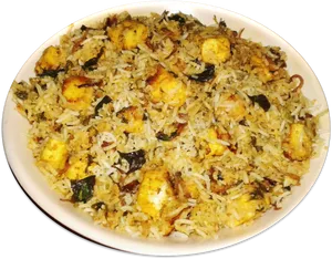 Delicious Veg Biryani Dish PNG Image