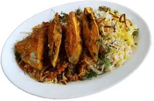 Delicious Vegetable Biryani Dish PNG Image