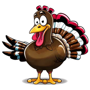 Delightful Cartoon Turkey Png Cif22 PNG Image