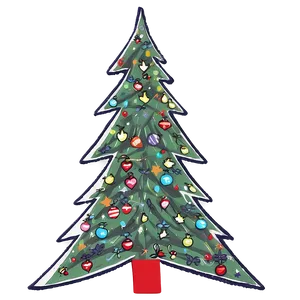 Delightful Christmas Tree Graphic Png 32 PNG Image