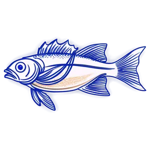 Delightful Fish Sketch Png Ban49 PNG Image