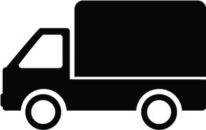 Delivery Truck Silhouette PNG Image