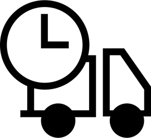 Delivery Truck Time Icon PNG Image