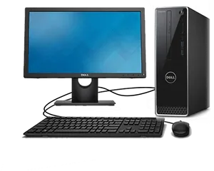 Dell Desktop Setup PNG Image