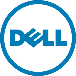 Dell Logo Blue Background PNG Image