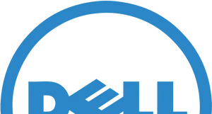 Dell Logo Blue Background PNG Image