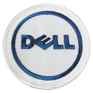 Dell Logo Embroidered Patch PNG Image