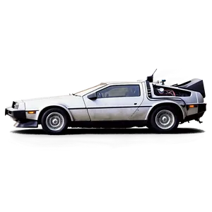 Delorean In A High-speed Test Track Png 90 PNG Image