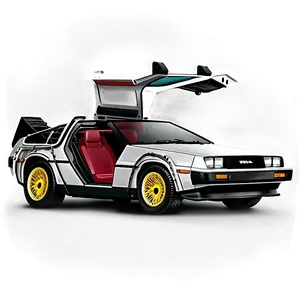 Delorean Pop Culture Icon Tribute Png 06122024 PNG Image