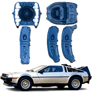 Delorean Restoration Project Before And After Png Okv96 PNG Image