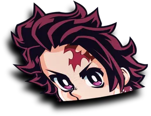 Demon Slayer Tanjiro Kamado Vector Art PNG Image