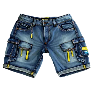 Denim Cargo Shorts Png 20 PNG Image