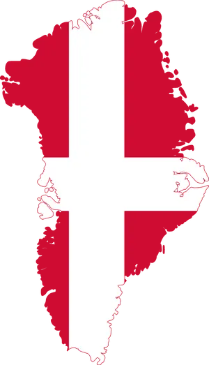 Denmark Flag Map PNG Image