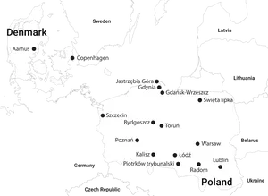 Denmarkand Poland Map PNG Image