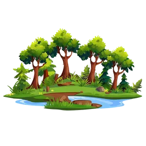 Dense Forest Landscape Clipart Png Dbd PNG Image