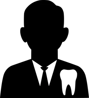 Dentist Iconwith Tooth Silhouette PNG Image