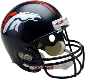 Denver Broncos Football Helmet PNG Image