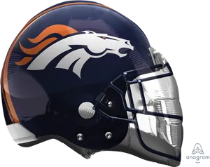 Denver Football Team Helmet PNG Image