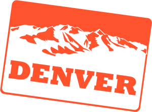 Denver Mountain Graphic Design PNG Image