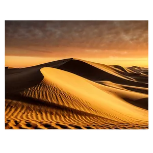 Desert Dunes At Dawn Landscape PNG Dsc PNG
