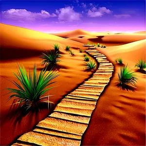 Desert Dunes Pathway Png 55 PNG Image