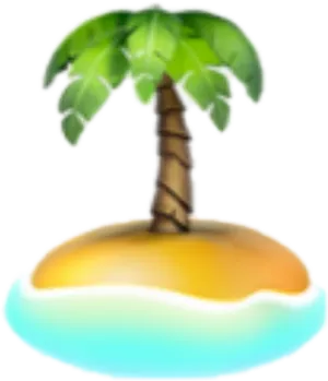 Desert_ Island_ Emoji PNG Image